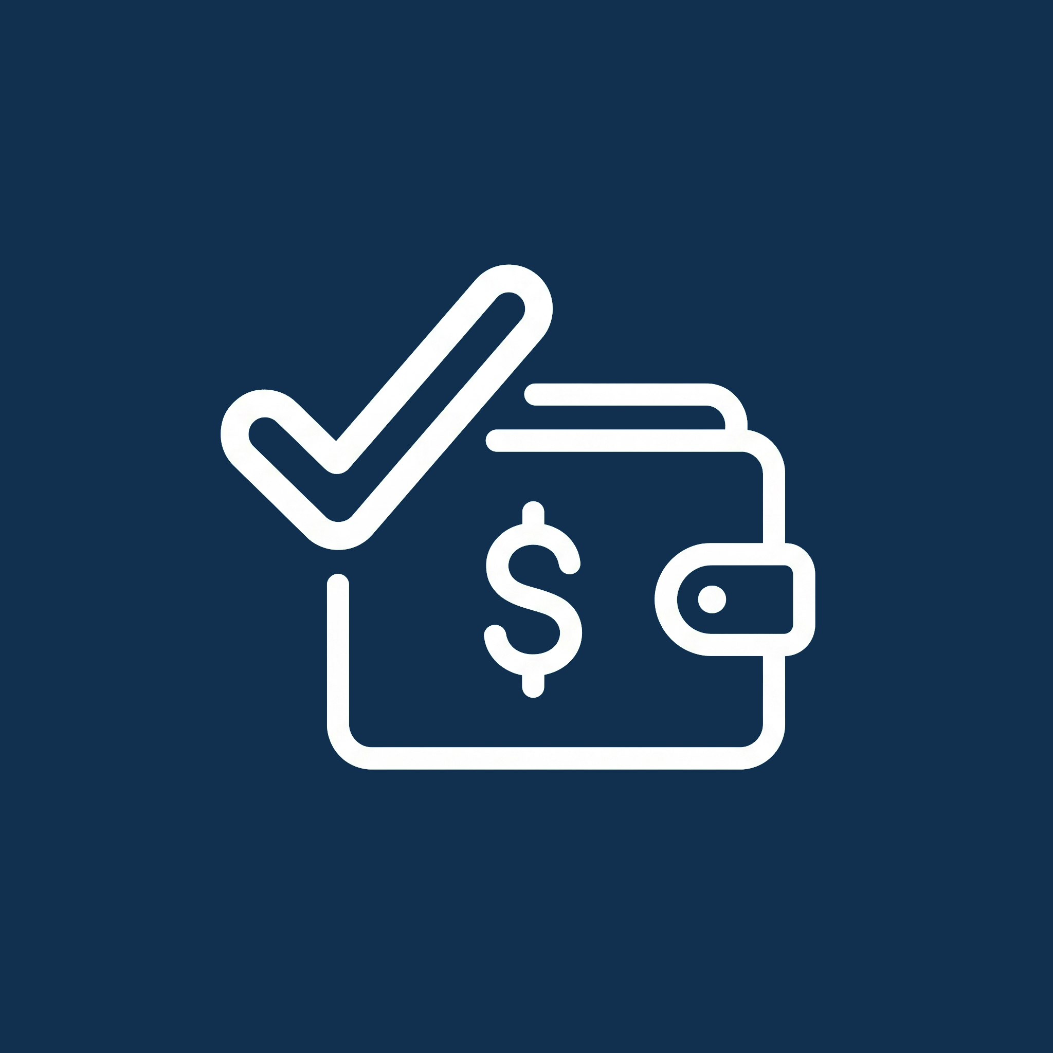 آیکون تحویل کار و تسویه حساب